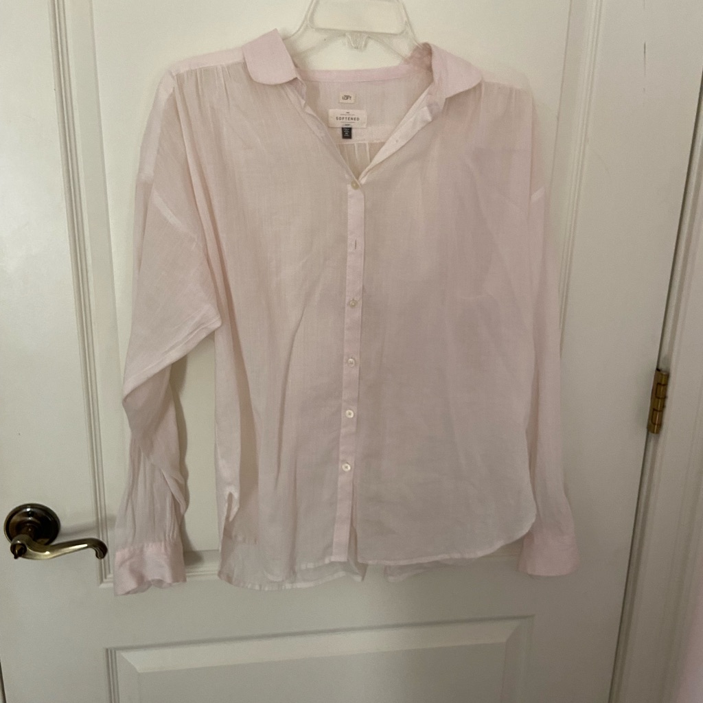Loft Soft Pink Button Down